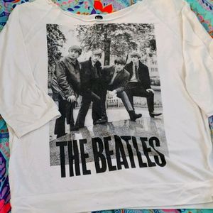 The Beetles, quarter sleeve scoop neck tee.